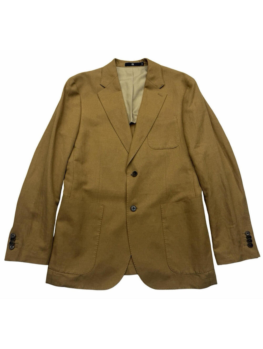 Banana Republic Tailored Slim Fit Sport Coat Linen Blend Brown Size US 40 R